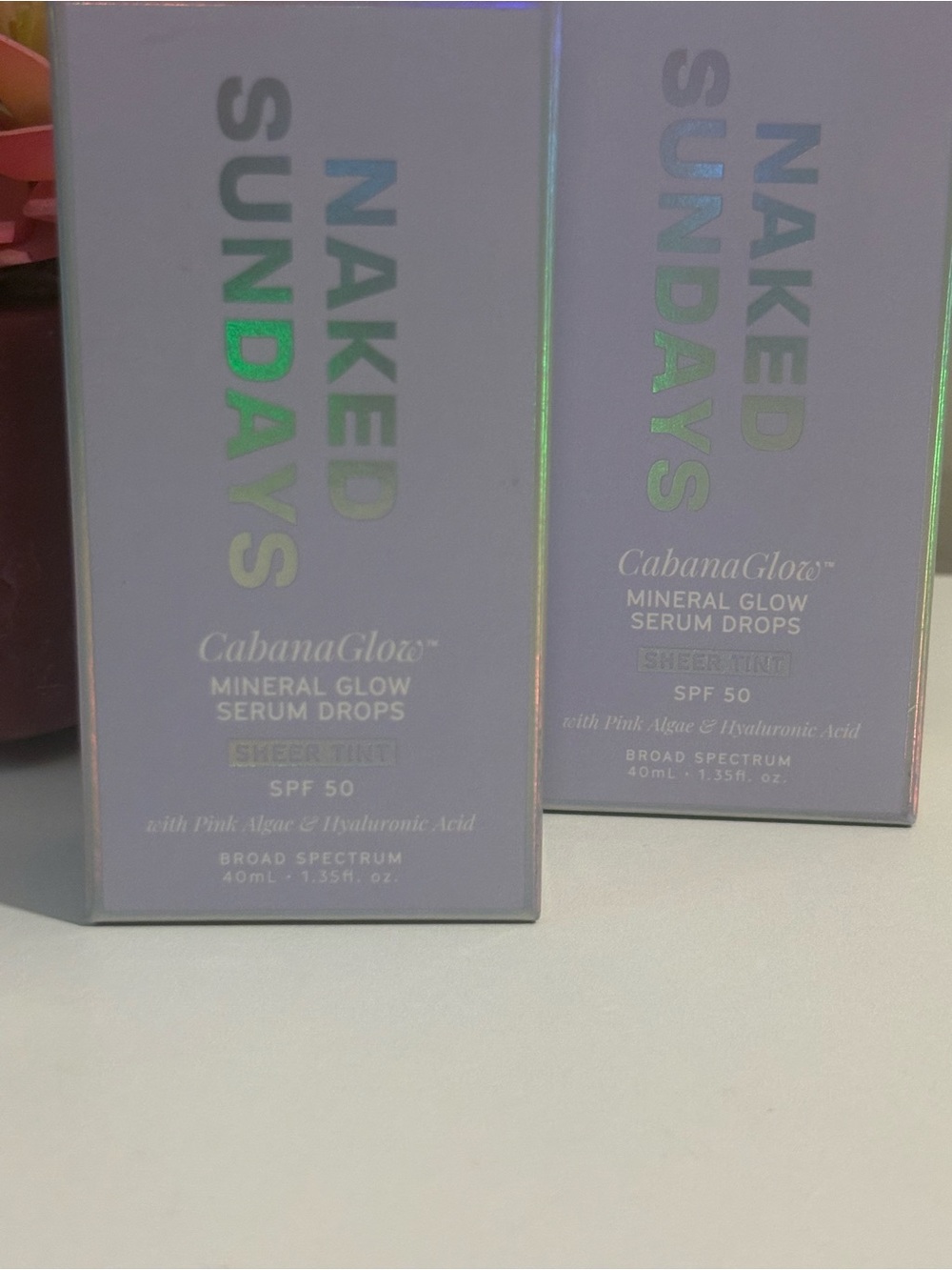 Naked Sundays Cabana Glow SPF50 in Sheer Tint, BNIB exp 9/26 Duo